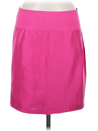 Pre-owned Isaac Mizrahi For Target Silk Skirt In Pink
