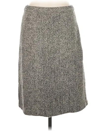 Pre-owned Isaac Mizrahi For Target Wool Skirt In Gray