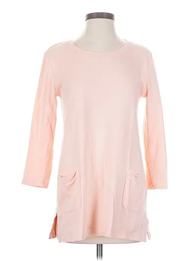 Pre-owned Isaac Mizrahi Live 3/4 Sleeve T-shirt In Pink