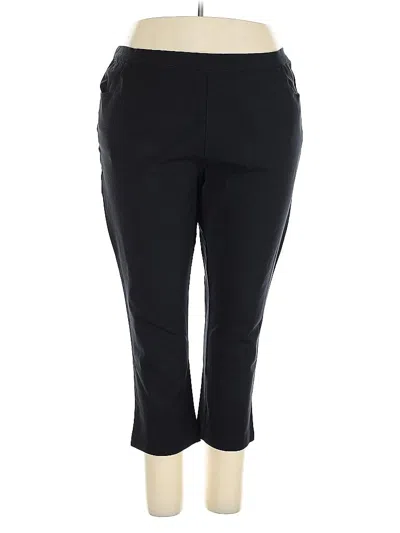 Pre-owned Isaac Mizrahi Live Active Pants In Black