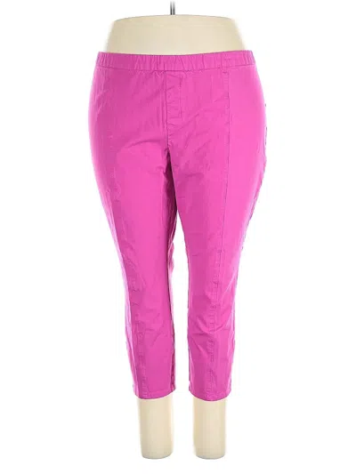 Pre-owned Isaac Mizrahi Live Active Pants In Pink