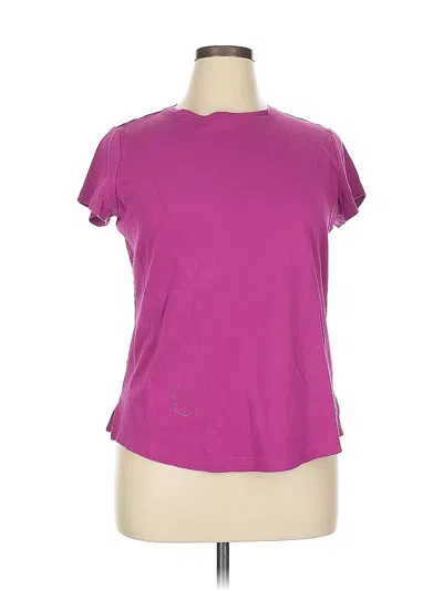 Pre-owned Isaac Mizrahi Live Active T-shirt In Pink