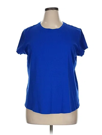 Pre-owned Isaac Mizrahi Live Active T-shirt In Blue