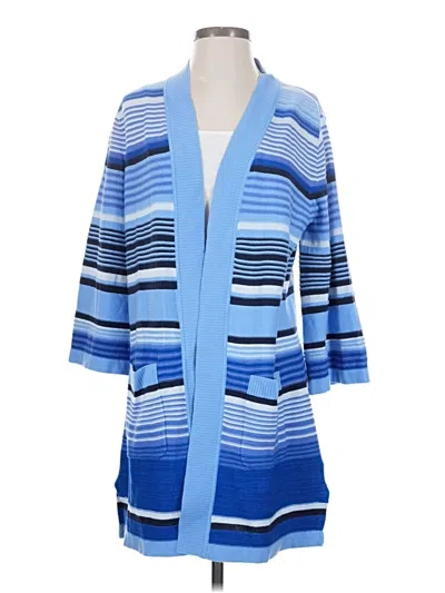 Pre-owned Isaac Mizrahi Live Blazer Jacket In Blue
