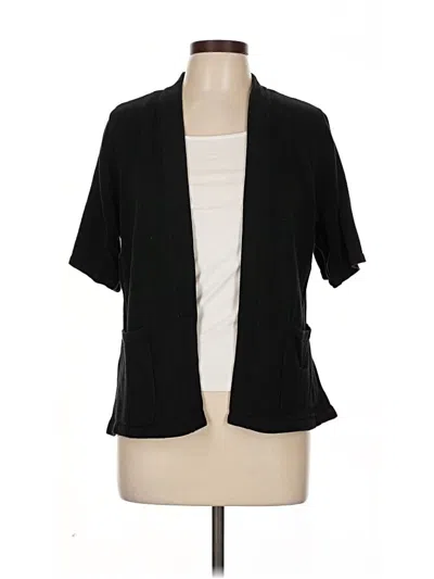Pre-owned Isaac Mizrahi Live Cardigan Sweater In Black