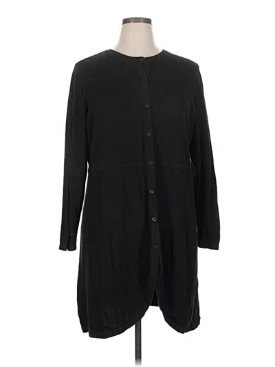 Pre-owned Isaac Mizrahi Live Cardigan Sweater In Black
