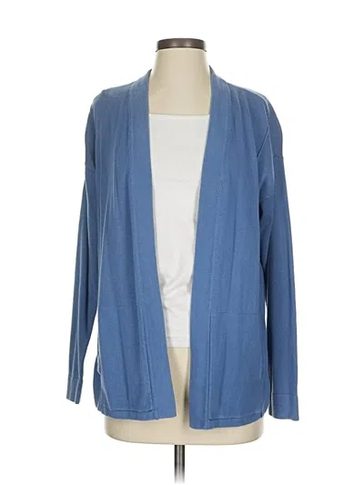 Pre-owned Isaac Mizrahi Live Cardigan Sweater In Blue