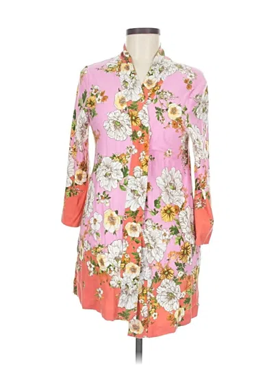 Pre-owned Isaac Mizrahi Live Cardigan Sweater In Pink