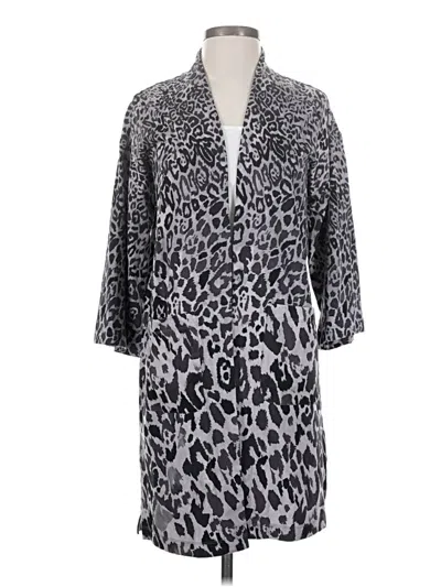Pre-owned Isaac Mizrahi Live Cardigan Sweater In Silver