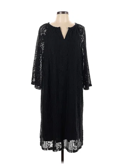 Pre-owned Isaac Mizrahi Live Casual Dress In Black
