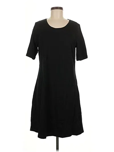 Pre-owned Isaac Mizrahi Live Casual Dress In Black