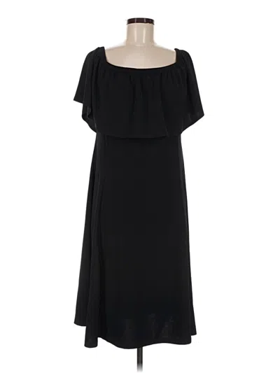 Pre-owned Isaac Mizrahi Live Casual Dress In Black