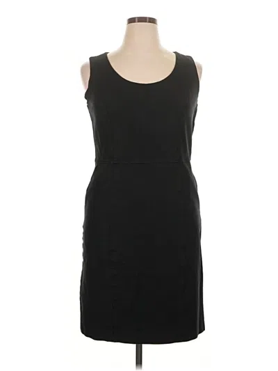 Pre-owned Isaac Mizrahi Live Casual Dress In Black