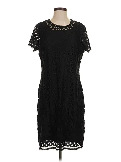 Pre-owned Isaac Mizrahi Live Casual Dress In Black