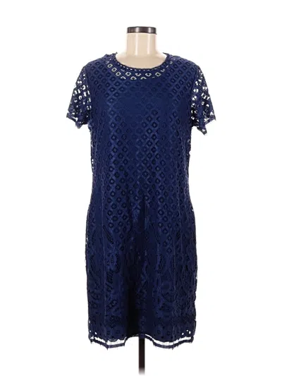 Pre-owned Isaac Mizrahi Live Casual Dress In Blue