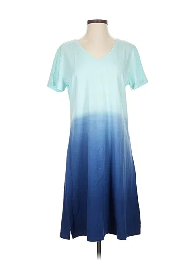 Pre-owned Isaac Mizrahi Live Casual Dress In Blue
