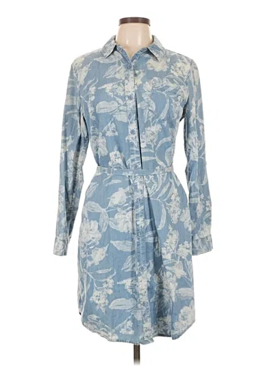 Pre-owned Isaac Mizrahi Live Casual Dress In Blue