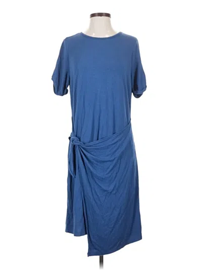 Pre-owned Isaac Mizrahi Live Casual Dress In Blue