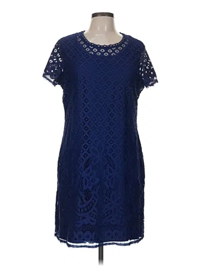 Pre-owned Isaac Mizrahi Live Casual Dress In Blue