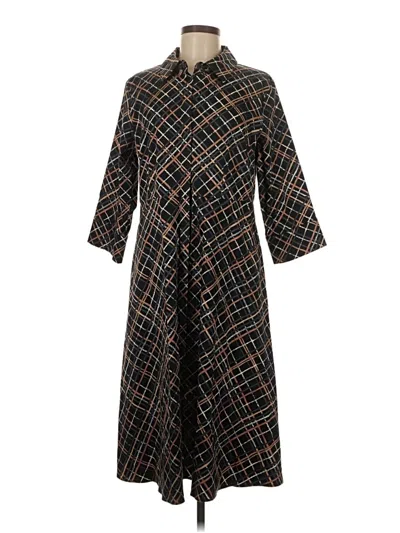 Pre-owned Isaac Mizrahi Live Casual Dress In Brown