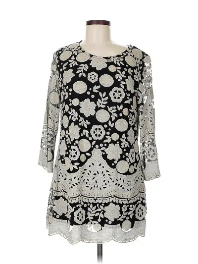 Pre-owned Isaac Mizrahi Live Casual Dress In Gray