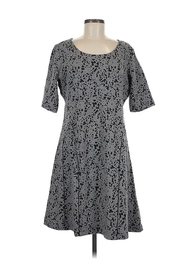 Pre-owned Isaac Mizrahi Live Casual Dress In Gray