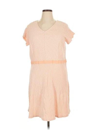 Pre-owned Isaac Mizrahi Live Casual Dress In Orange