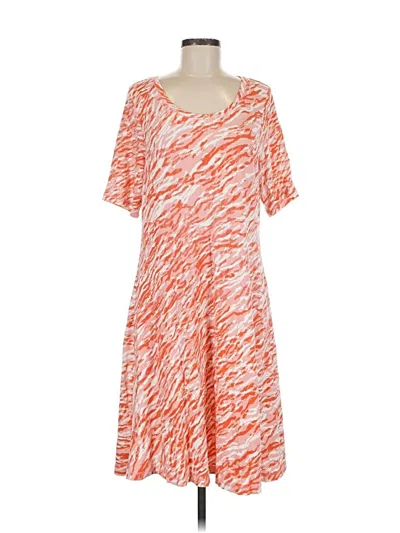 Pre-owned Isaac Mizrahi Live Casual Dress In Orange