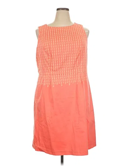 Pre-owned Isaac Mizrahi Live Casual Dress In Orange