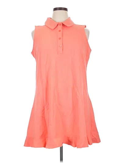 Pre-owned Isaac Mizrahi Live Casual Dress In Orange