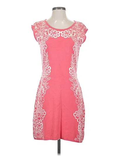 Pre-owned Isaac Mizrahi Live Casual Dress In Pink