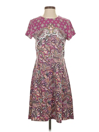 Pre-owned Isaac Mizrahi Live Casual Dress In Purple