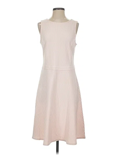 Pre-owned Isaac Mizrahi Live Casual Dress In Tan