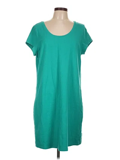 Pre-owned Isaac Mizrahi Live Casual Dress In Teal