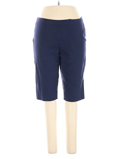 Pre-owned Isaac Mizrahi Live Casual Pants In Blue