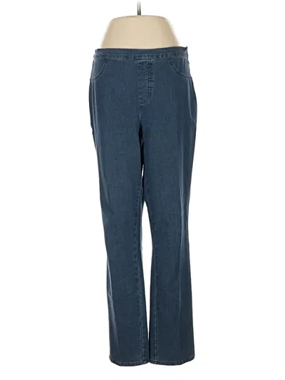 Pre-owned Isaac Mizrahi Live Casual Pants In Blue
