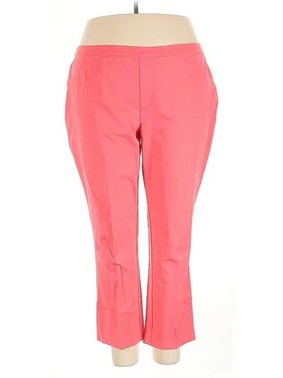 Pre-owned Isaac Mizrahi Live Casual Pants In Pink