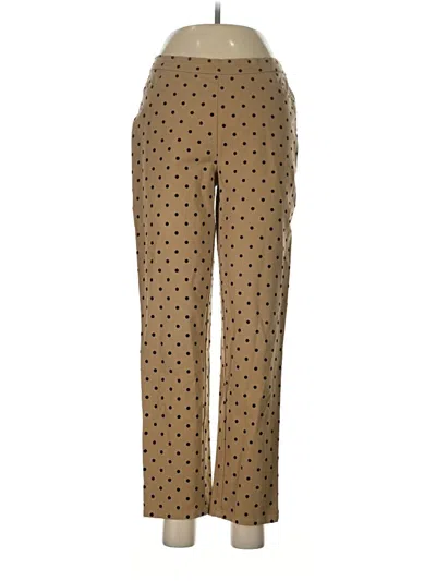 Pre-owned Isaac Mizrahi Live Casual Pants In Tan