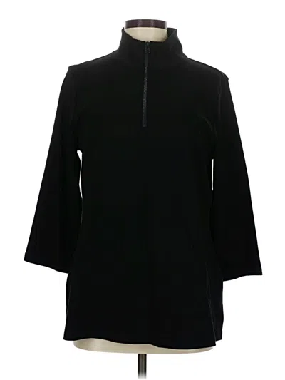 Pre-owned Isaac Mizrahi Live Coat In Black