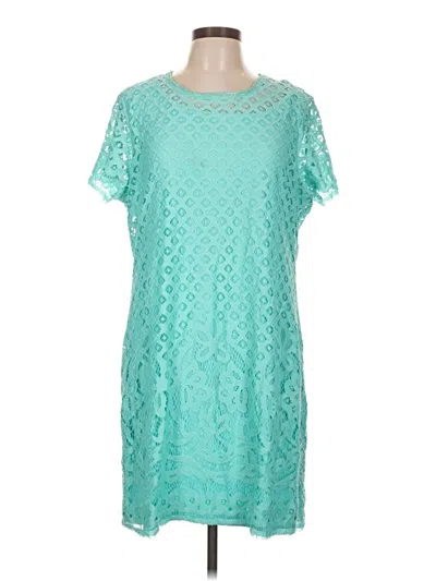 Pre-owned Isaac Mizrahi Live Cocktail Dress In Teal