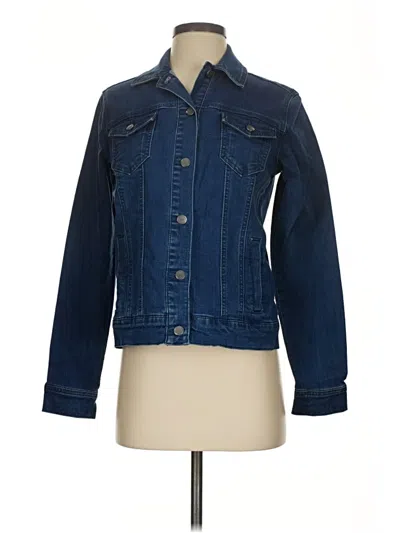 Pre-owned Isaac Mizrahi Live Denim Jacket In Blue