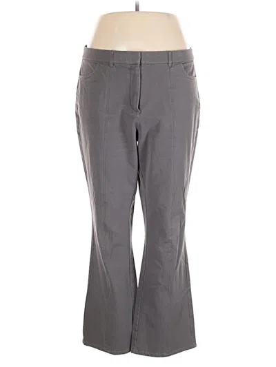 Pre-owned Isaac Mizrahi Live Dress Pants In Gray