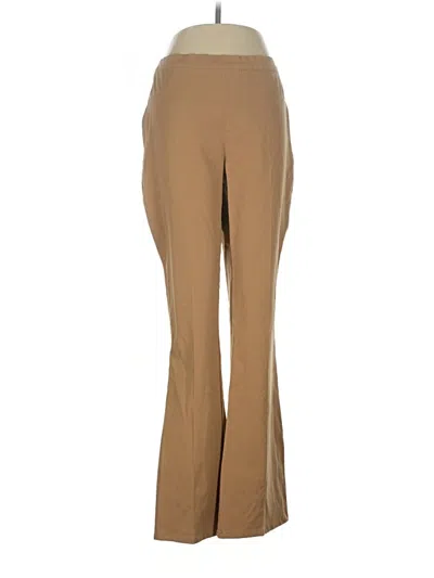 Pre-owned Isaac Mizrahi Live Dress Pants In Tan