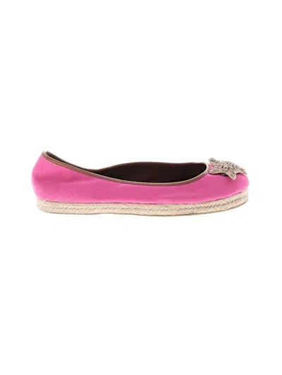 Pre-owned Isaac Mizrahi Live Flats In Pink