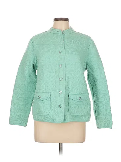 Pre-owned Isaac Mizrahi Live Jacket In Green