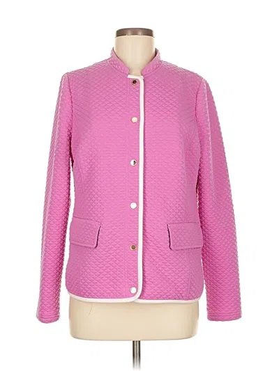 Pre-owned Isaac Mizrahi Live Jacket In Pink