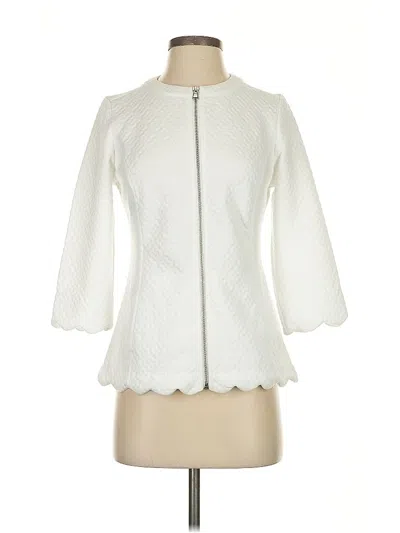Pre-owned Isaac Mizrahi Live Jacket In White