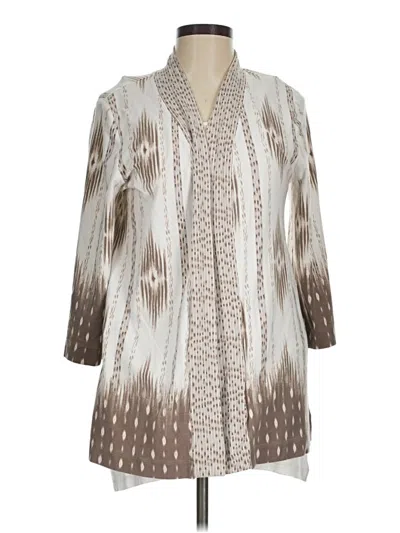Pre-owned Isaac Mizrahi Live Kimono In Ivory