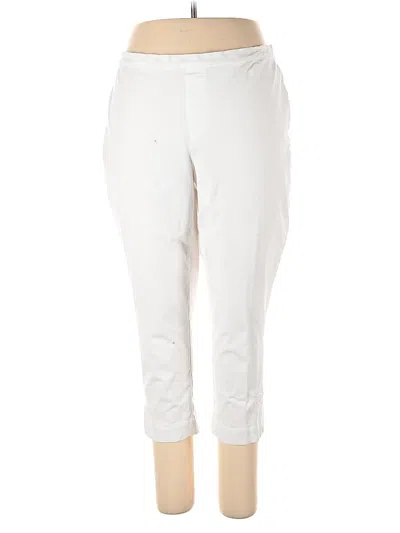 Pre-owned Isaac Mizrahi Live Leggings In White