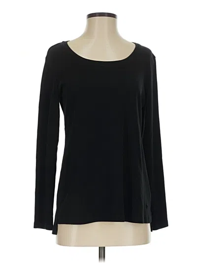 Pre-owned Isaac Mizrahi Live Long Sleeve T-shirt In Black